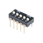 Slide Type SMT SMD Dip Switch Toggle 2.54mm 2Row 4Pin 2 Position/8 Pin 4 Position/ 16Pin 8 Position black Switch Gold Plated Pin