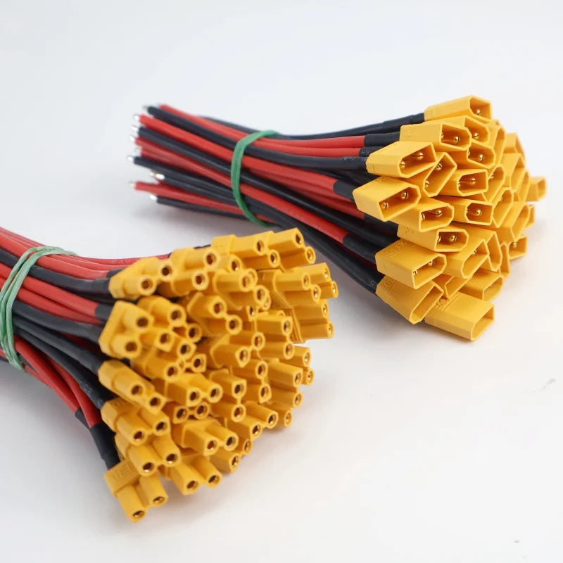 XT30 Male and Female Connector Plug with Silicone Wire 16AWG Cable, Suitable for FPV Drones with RC Lipo Fixed Wing Batteries