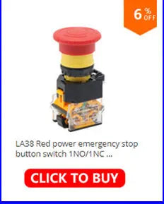XB2-BS542 Emergency Stop Rotary Push Button Switch 1NC 2NC 1NO/1NC 2 Position Locking 22mm Mushroom Head Button