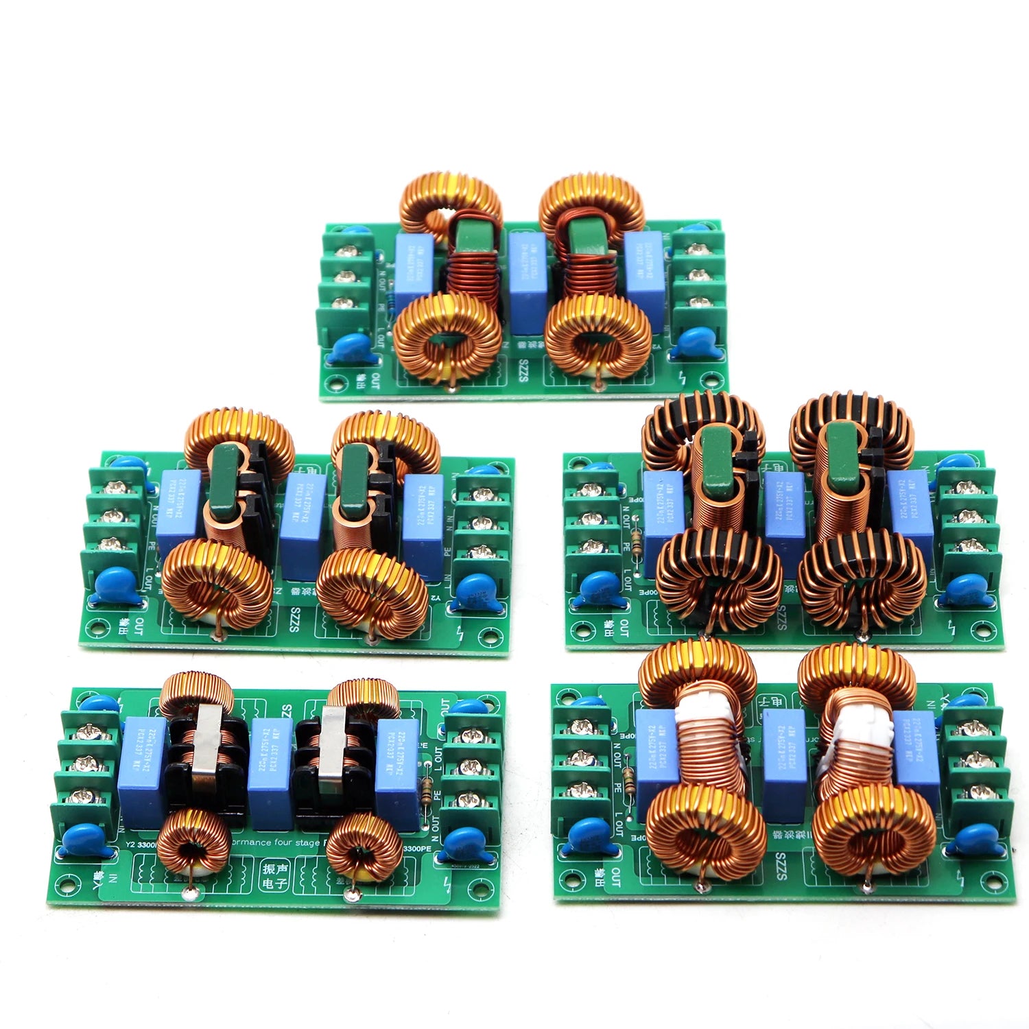 110V 220V 4-Stage AC Power EMI Filter 2A 4A 10A 15A Common/Differential Mode Noise Suppressor Purifier Audio Amp DAC Amplifer