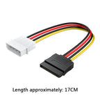 4 Pin IDE Molex to 2 Sata/SATA 15Pin To 2 SATA 15 Pin /SATA 15 Pin to Molex IDE 4 Pin Power HDD Splitter Connector Cable for PC