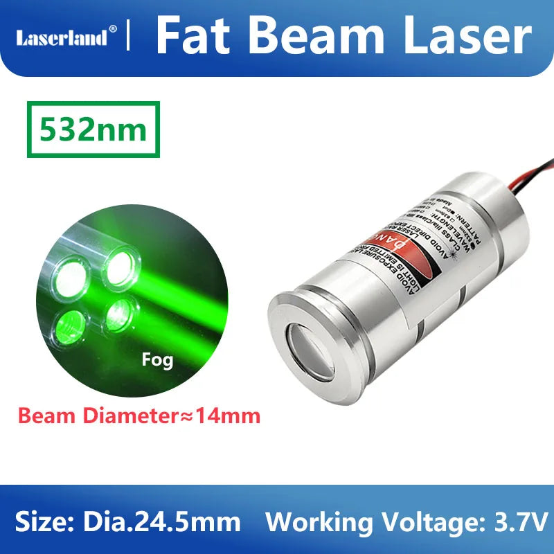 Red Green Blue Fat Beam Laser Module Diode for Halloween Haunted House Escape Room KTV Bar Ball