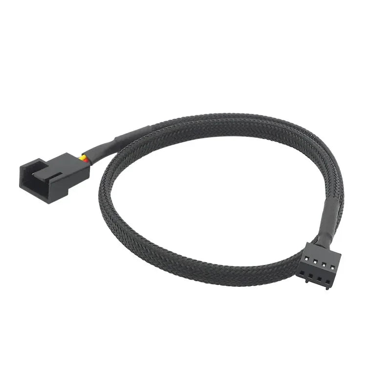 1 to 1 Way Splitter Black Sleeved 26/40cm Extension Cable Connector 4Pin PWM Extension Cables 4 Pin Pwm Fan Cable