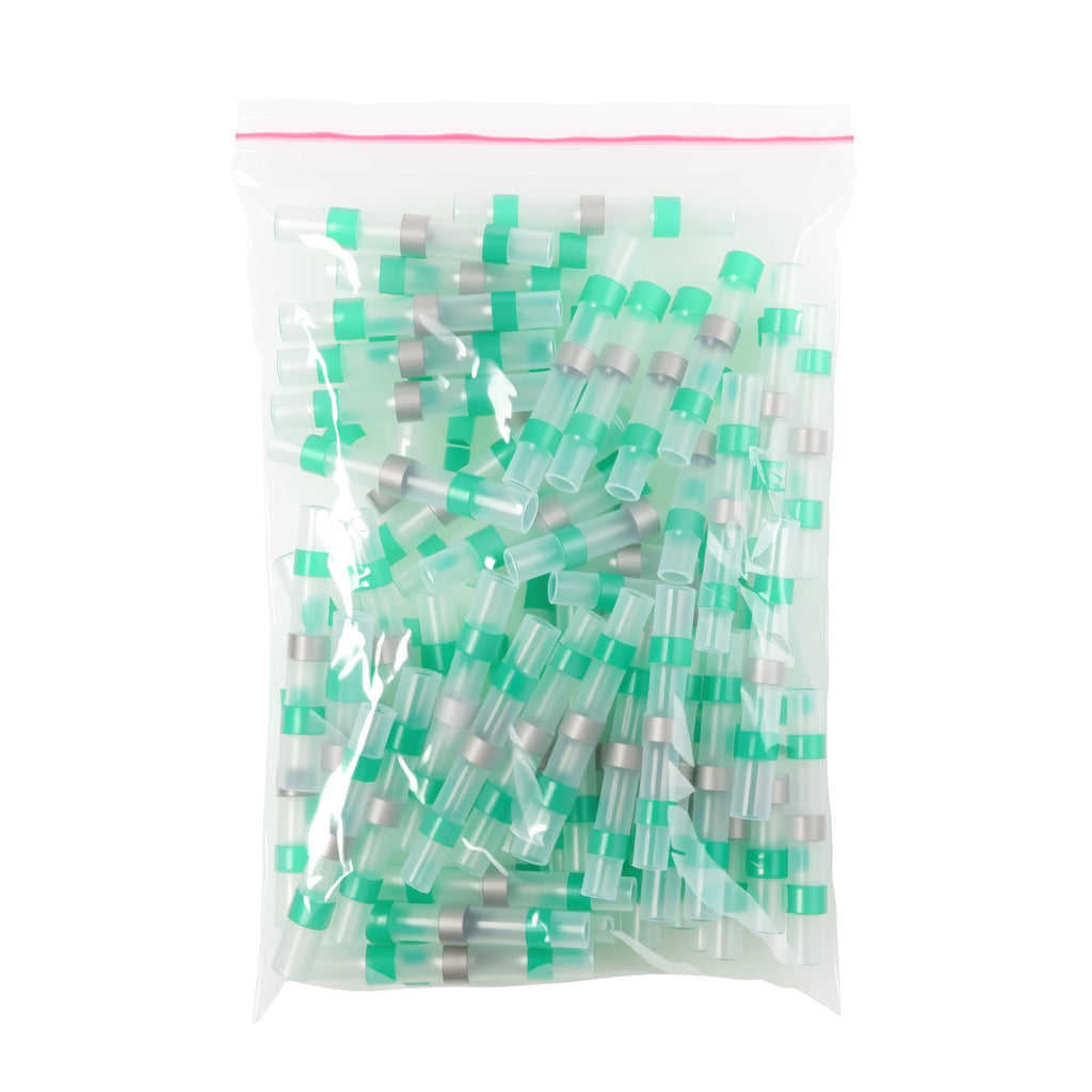 50 - 500pcs Solder Seal  Wire Connectors 3:1 Heat Shrink Butt Crimp Terminals Waterproof Electrical Cable Splice Connector