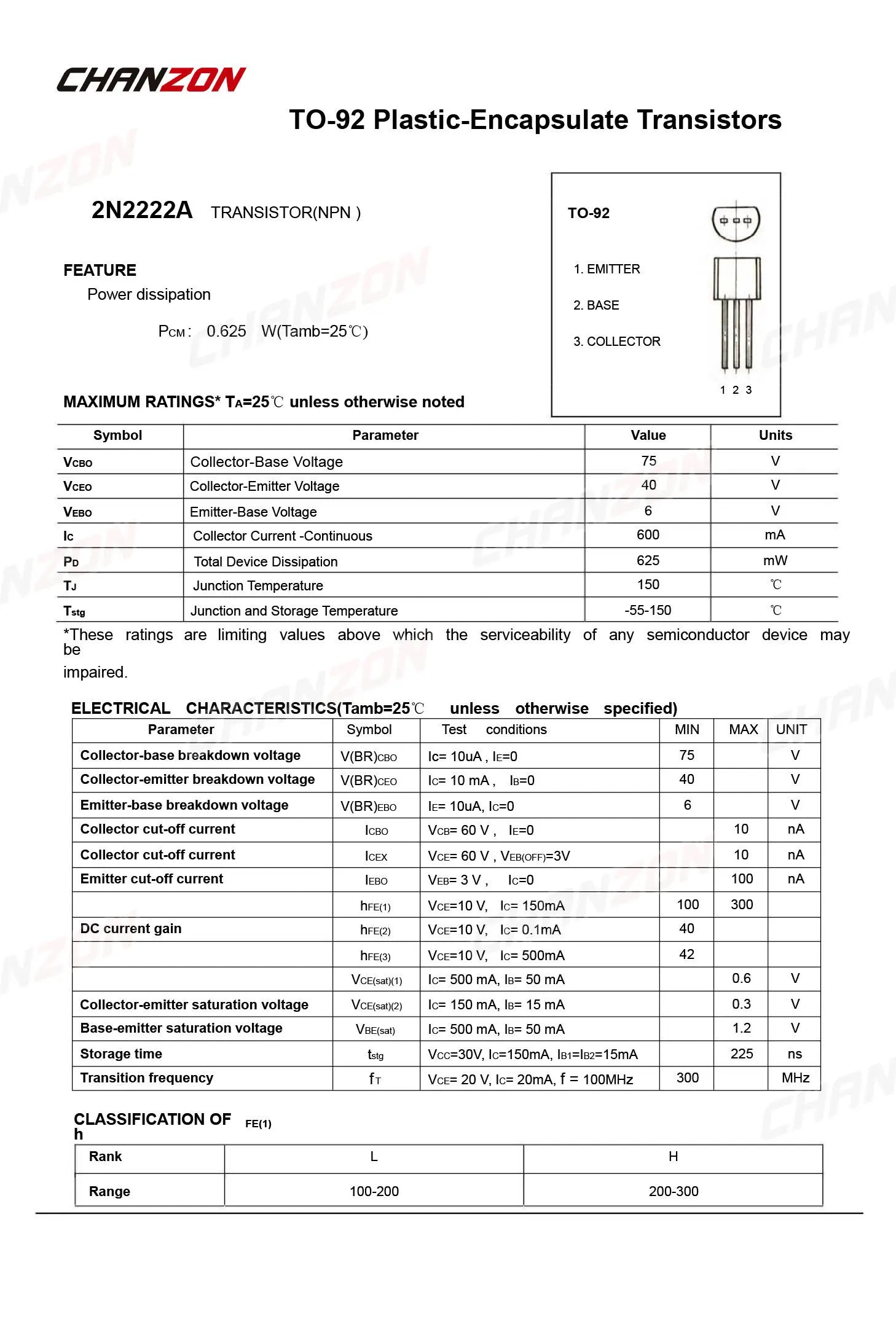 100pcs 2N2222A TO-92 NPN Transistor Bipolar Junction BJT Triode Tube Fets 2N2222 2N 2222A DIY DIP Integrated Circuits