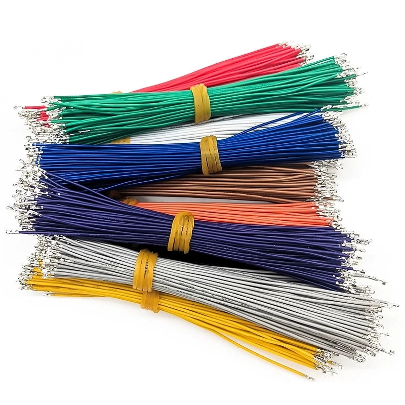 100pcs SH1.0 1.0MM Terminal Electronic Wire Crimping Terminal Cable Without Shell 28AWG Single/Double Head 100/200/300/500MM