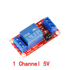 1/2/4/8 Channel Relay Module 5V/12V/24V with Optocoupler Isolation High/Low Level Dual Trigger for Arduino/PLC/MCU Control Board