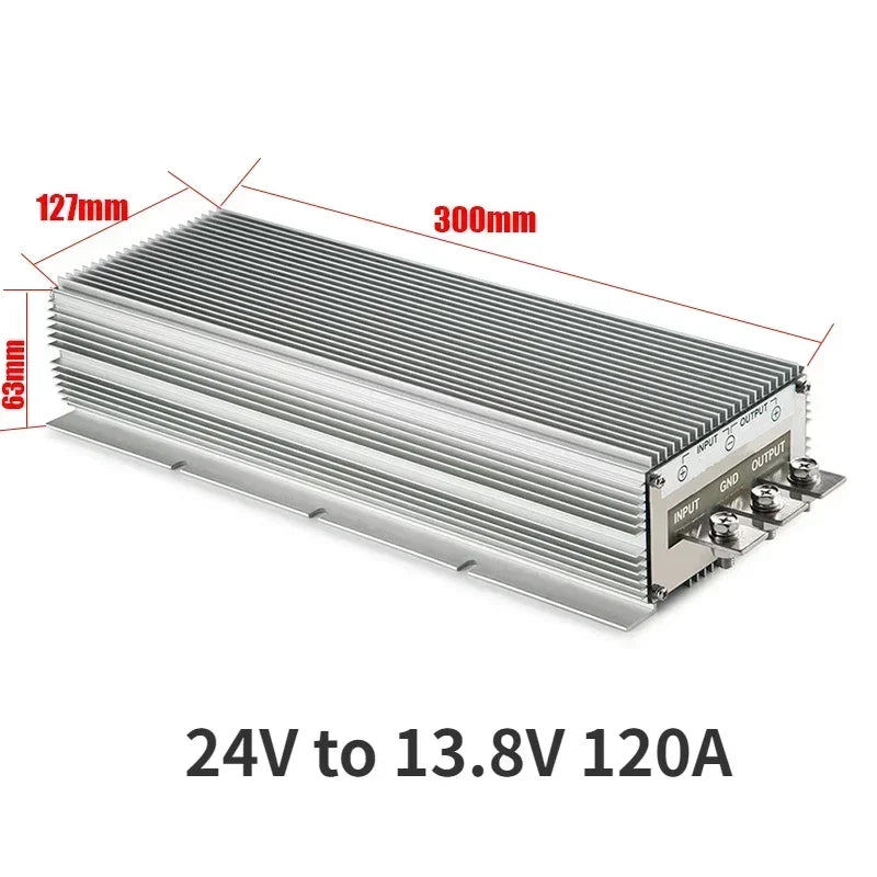 24V to 12V 13.8V 120A 100A 80A DC DC Step Down Converter 24V-13.8V Buck Regulator Voltage Transformer Stabilizer for Cars Module