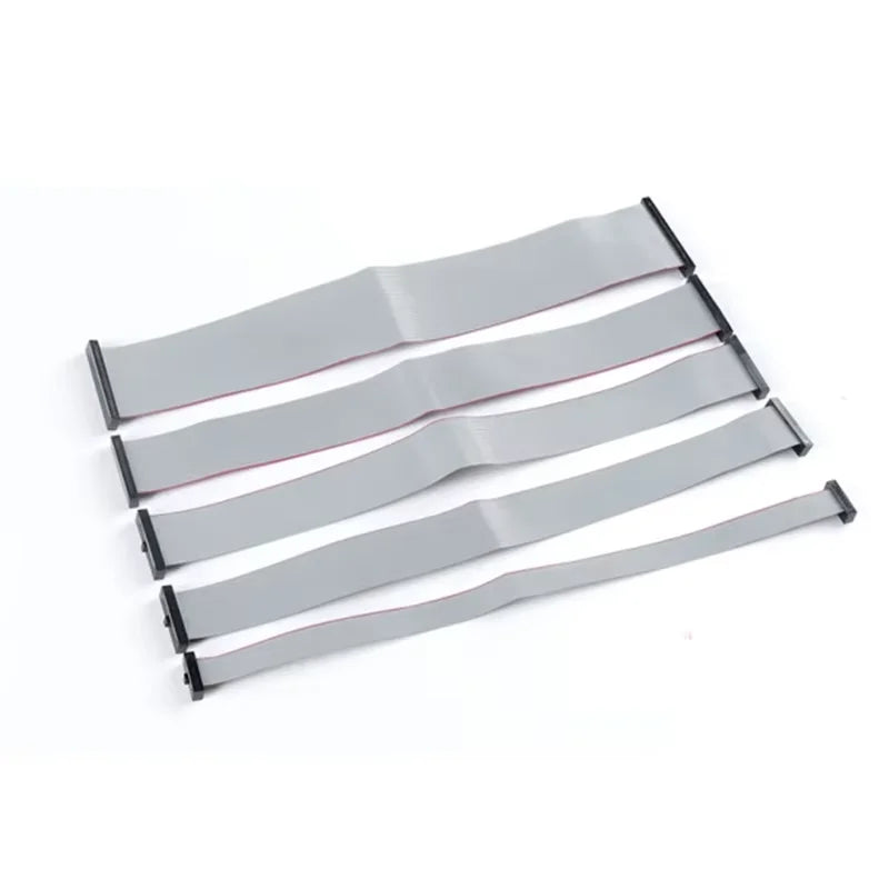 1Pcs FC 1.27mm Pitch Gray Flat Ribbon Data Cable IDC Double Ends Same Direction 6P/10/14/16/20/30/34/40/50 Pin JTAG ISP Download