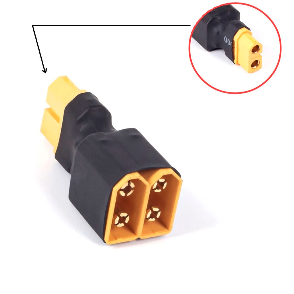 1/2PCS XT60 male female Parallel Plug Adapter Converter Connector Cable Lipo Battery Harness Plug Wiring Replacement Part