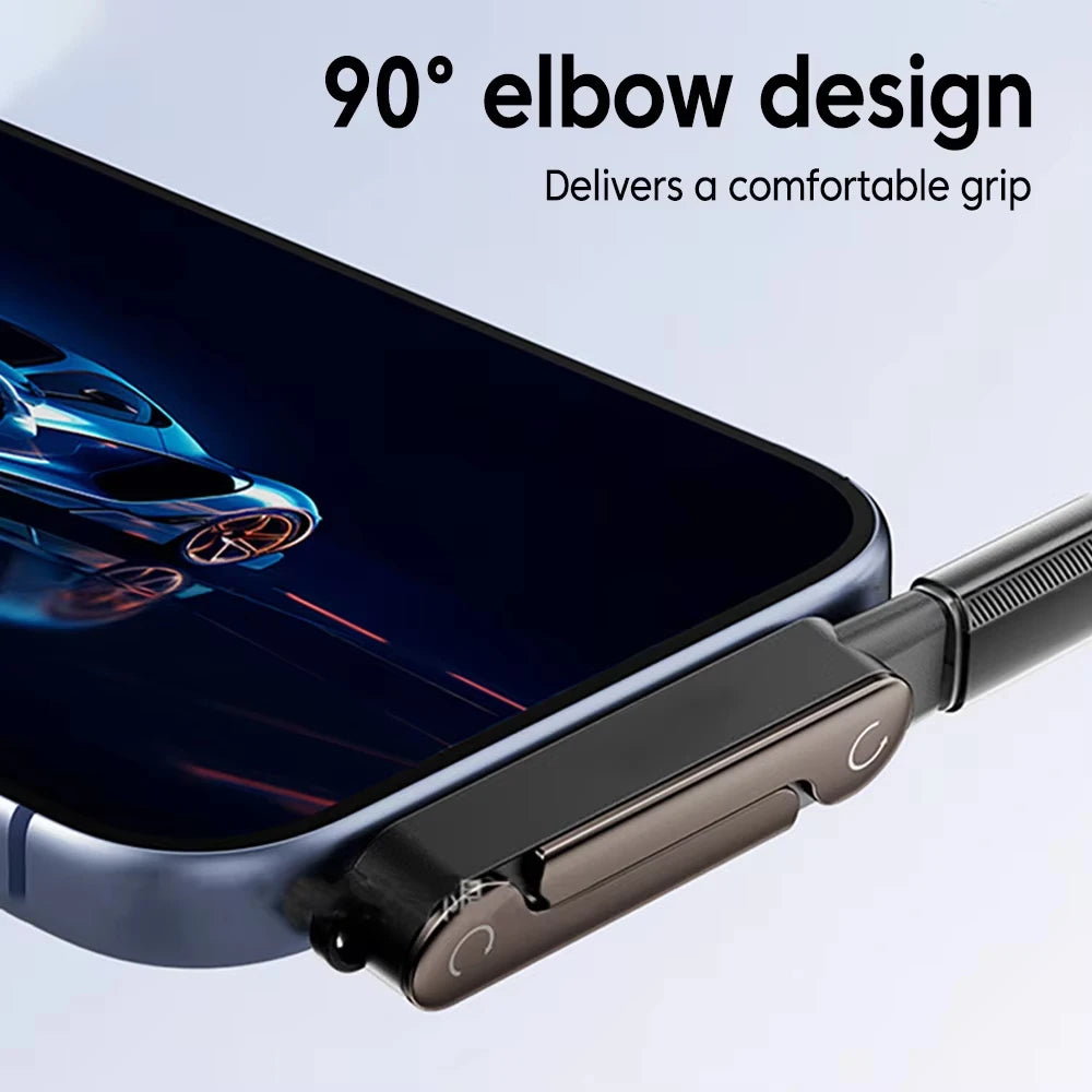 2 in 1 Type C Phone Charging Bracket Adapter 240W Fast Charge OTG Type-C Male to USB-C Female Converter For IPhone17 16 Samsung