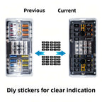 8 Way 12 Way 16 Way Blade Fuse Box 12V/24V Automotive Fuse Holder for Car Truck Boat