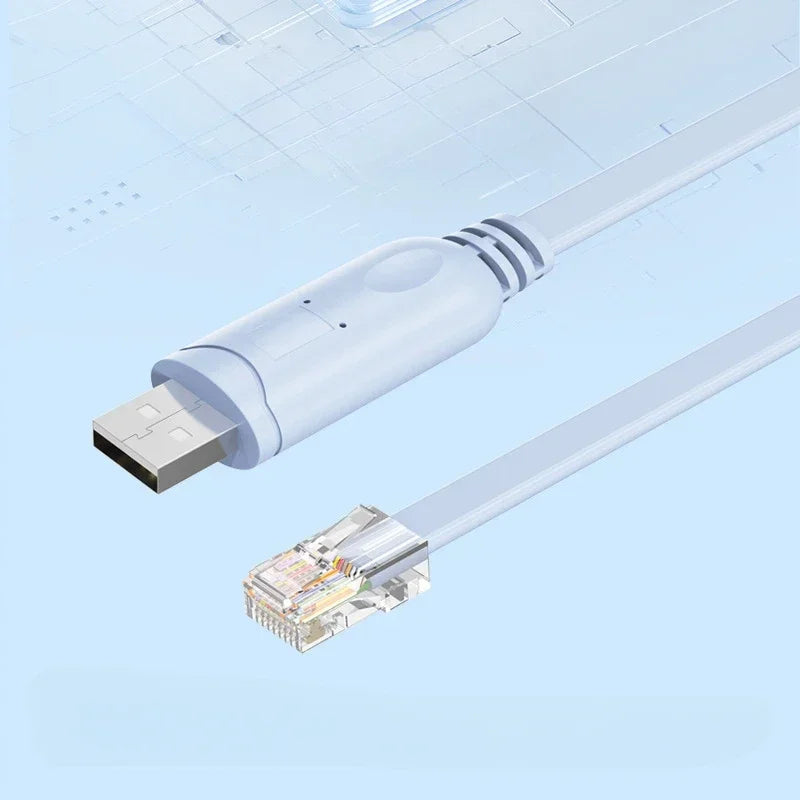 USB To RJ45 Usb To Console Debugging Cable RJ45 Cable H3c Router Switch Control Cable CH340 Applies To Cisco Switch Cables