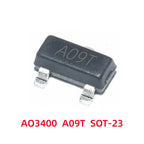 100-500Pcs AO3400/A09T AO3401/A19T AO3402/A29T N‑Channel P‑Channel MOSFET Field Effect Tube Power Switch Electronic Repair Diy