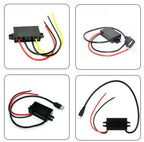8-32V 12V 24V to 5V 3A DC DC Step Down Converter Type-C USB Power Buck Supply Charger for Mobile Phone iPad Charging Waterproof