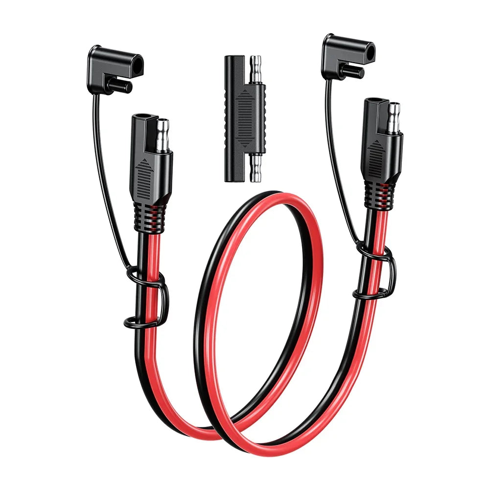 SAE to SAE Extension Cable Solar Plug Cord 16AWG Waterproof for Car Batteries