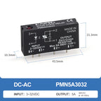 ENMG PMN5D6132 DC Solid State Relay SSR 5A 60V PCB Mount Relay 3-32V Input 5-60V Output Optical Isolation MOSFET Relay