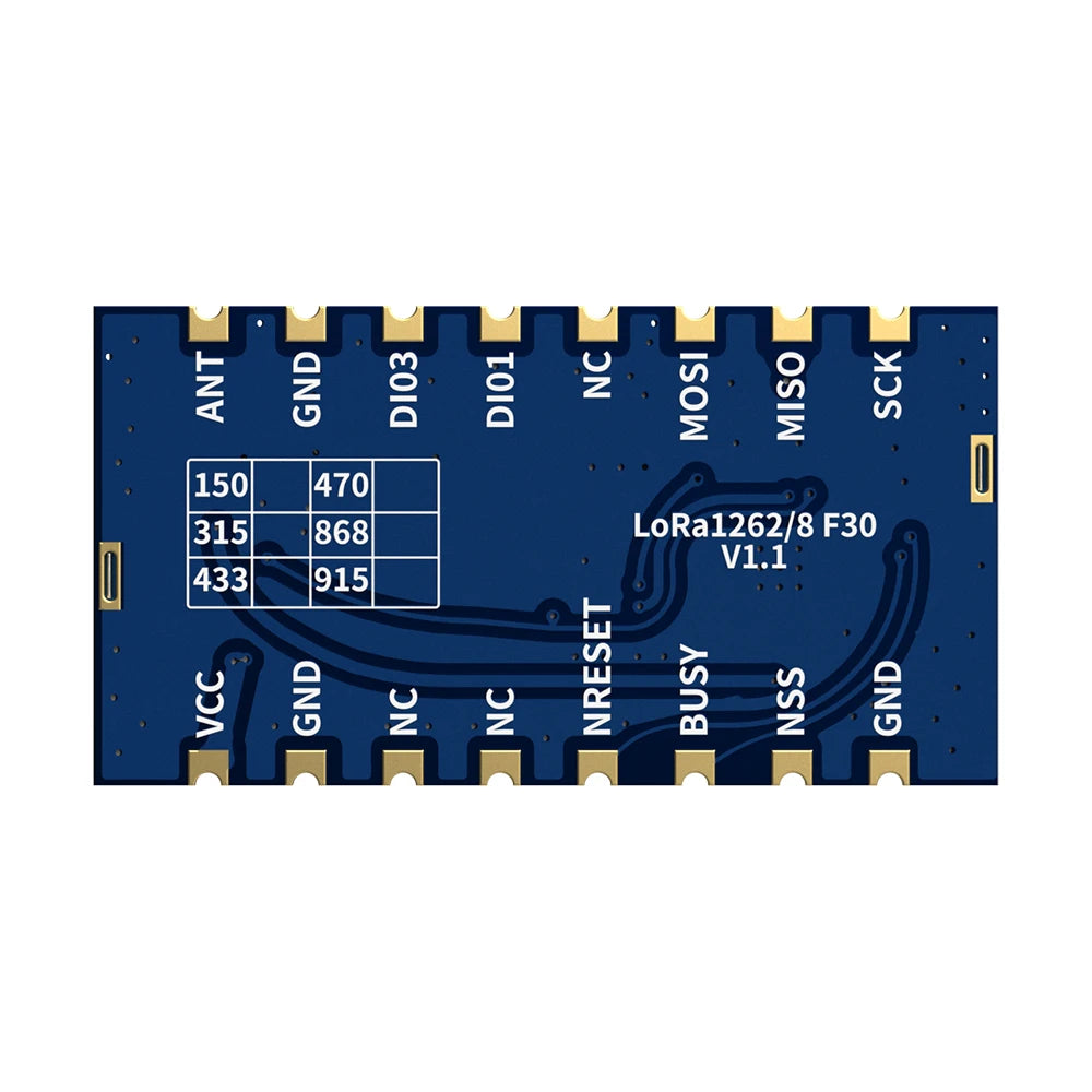 2pc/lot LoRa1262F30 868MHz SX1262 33dBm -148dBm TCXO High Sensitivity Low Current 2W SPI Port LoRa Module