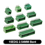 5PCS 7P 8P 10P KF15EDG 2.54mm PCB Screw Terminal Block 2~12 Pin 15EDG 2.54 Male Plug Female Socket Pin Header Wire Connector