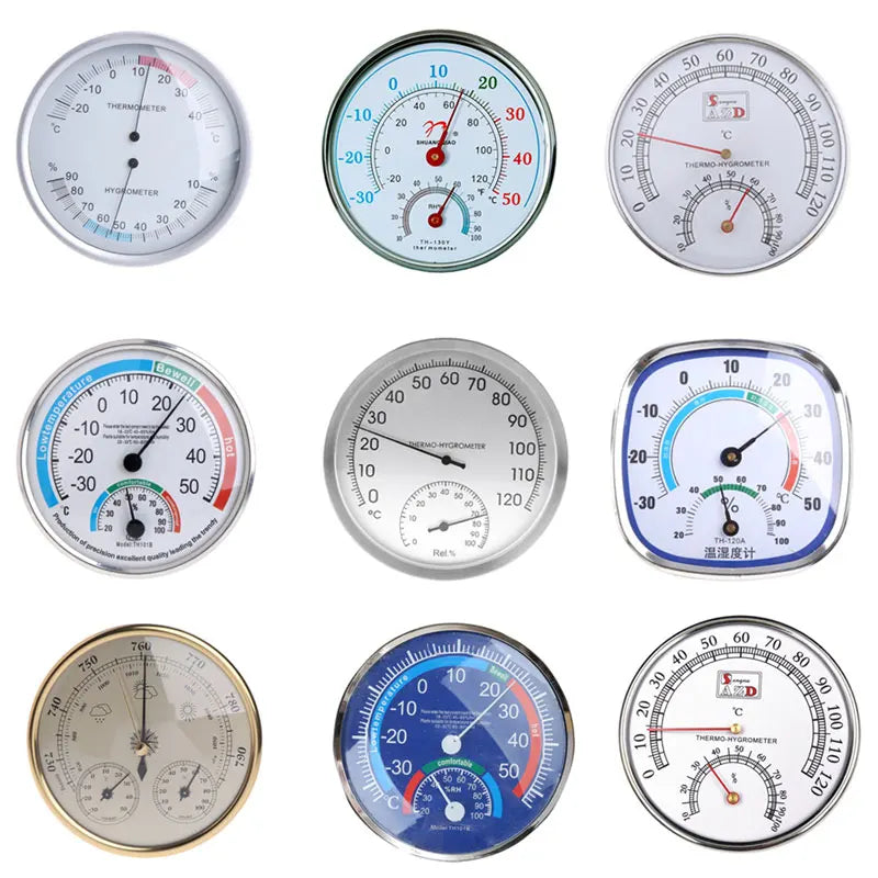 3 In 1 Wall Mounted Household Barometer Thermometer Hygrometer Weather Station Hanging Pressure HPa Gauge Air Weather Instrument