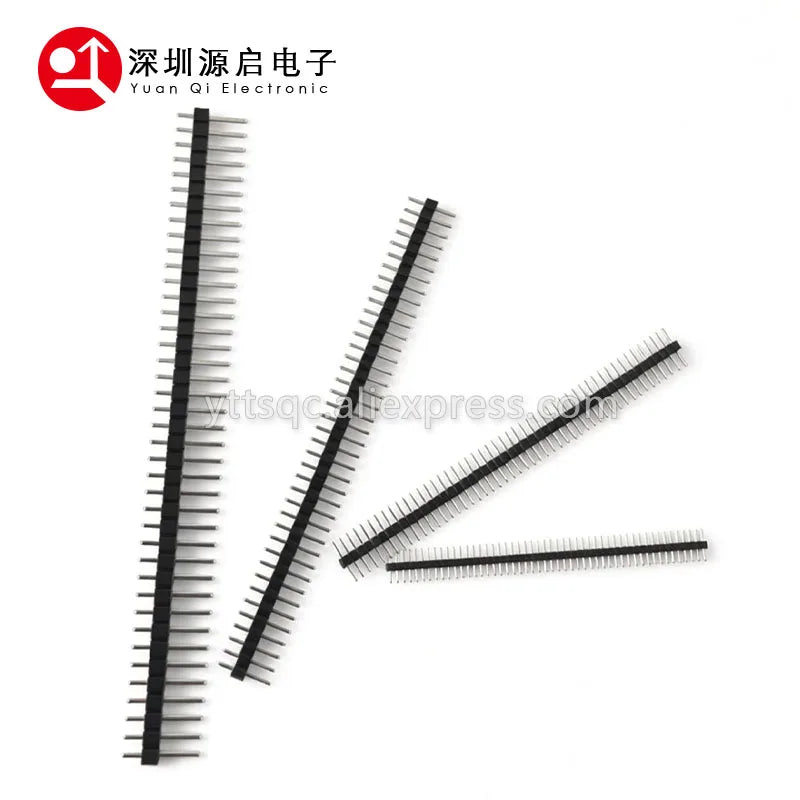 10pcs 1.0mm 1.27mm 2.0mm 2.54mm Pin Header Double Row Male 1/2~40P Breakaway PCB Board Connector Strip Pinheader 1*2/2P 4P 6-40p