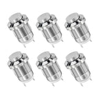 1 PCS 12mm Waterproof Momentary High Round Metal Push Button Switch Car Start Horn Speaker Bell Automatic Reset
