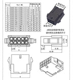 10Sets Micro MX3.0mm Double Row Female Receptacle Housing+Male Terminal 2*1p-2x2/3/4/6/12P Mini 5559-3.0/43020-T Wire Connector