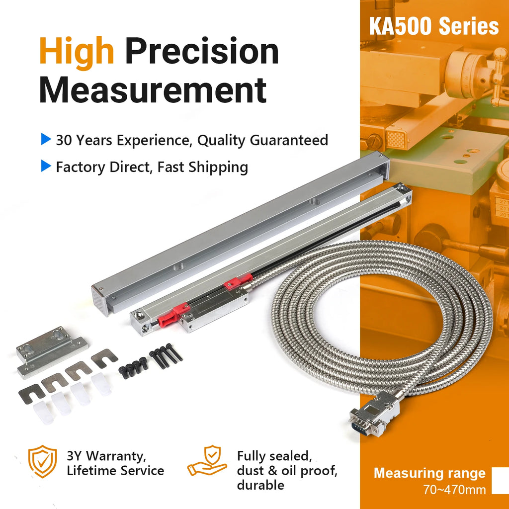 KA 500 Micro Linear Scale 70 770mm Length Small Installation Size CNC Machine Tool Limited Space Digital Measurement Sensor