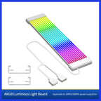 Flexible RGB LED Light Strip Bar ARGB Board Cover For Computer Power Supply ATX 24PIN GPU Video Card Cables And Case