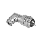 GX20 Aviation Connector 2 Pin Plug And Socket Threaded Front Panel Mount Rear Locking Solder Terminals Silver Plated Contacts