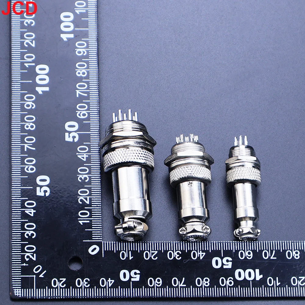 JCD 1Set GX12 GX16 GX20 2 3 4 5 6 7 8 9 10 12Pin Docking Aviation Plug Socket Waterproof Circular Connector
