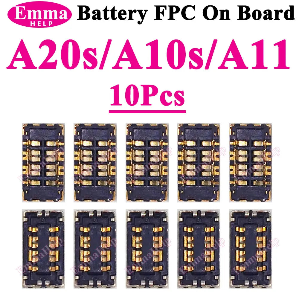 10Pcs Battery FPC Connector For Samsung A52 A32 A22 A52s A72 A71 A31 A51 A50s A30s A10 A20 A20e On Board inner Cilp Contact Plug