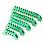 Blue White Green Bridge Design Zero Line 4-12 Pole Screw Brass Copper Grounding Strip Terminal Block Connector Earth And Neutral