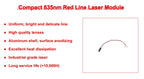 Compact Red Line Laser Diode Module 635nm D7mm 0.5mW 1mW 5mW 10mW 3V High-Accuracy Industrial Grade for Woodworking Machinery