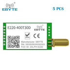 5PCS LLCC68 433MHz LoRa Wireless Module 470MHz 30dBm Long Range 10km RSSI EBYTE E220-400T30D SMA-K DIP UART Transmitter Receiver