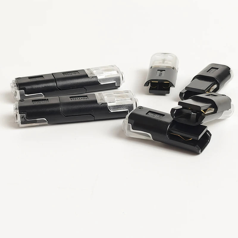 40/200Pcs D2 Quick Wire Connectors Solderless Push-in Terminal Blocks Electrical Cable Connector for Home DIY Automotive Repair