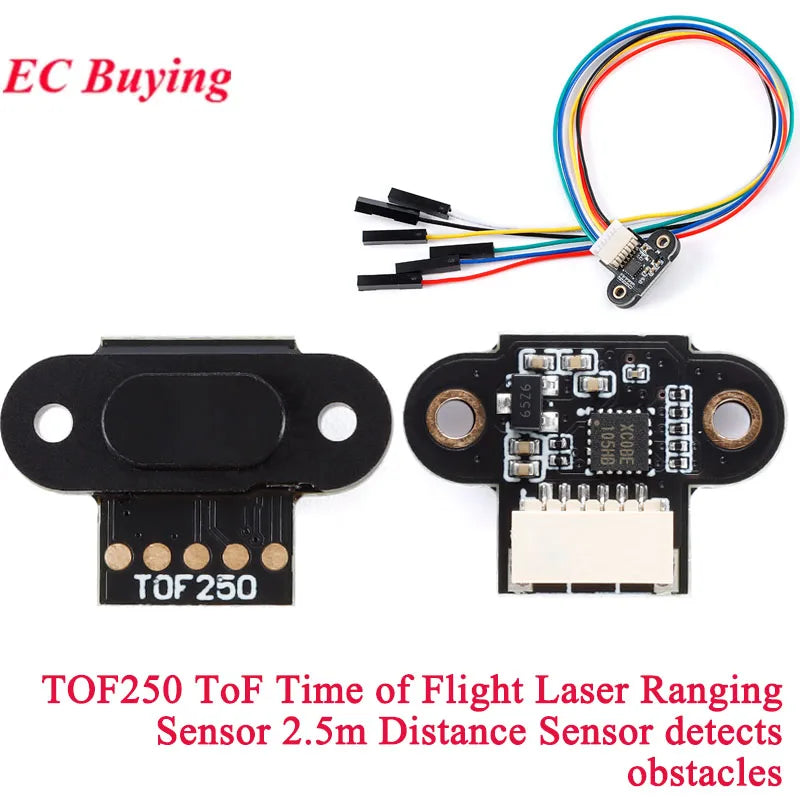 1-10Pcs VL53L0X V2 VL53L1X VL53L3CX VL53L4CD VL6180X  VL53L8CX VL53L7CX Time-of-Flight ToF Laser Ranging Sensor Module IIC