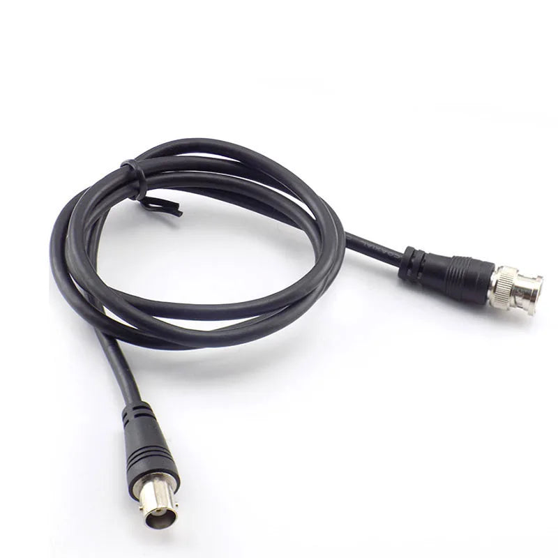 BNC Female To Male Adapter Cable For CCTV Camera BNC Connector Extension Coaxial Line Camera Accessories 1M