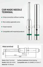1.5mm Series Pin Contact 0462-201-16141 0460-202-16141 Solid Crimp Terminals – Stainless Steel AWG Male/Female