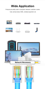 SAMZHE CAT6 UTP 50U RJ45 Modular Plug Connector 8P8C Crimp End Ethernet Cable Ethernet Connector