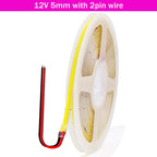 5V USB COB LED Strip 12V 3mm 5mm 8mm Width Flexible LED Tape 320LEDs COB Light with Adhesive High Density Linear Lighting