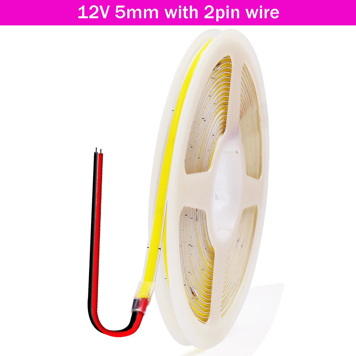 5V USB COB LED Strip 12V 3mm 5mm 8mm Width Flexible LED Tape 320LEDs COB Light with Adhesive High Density Linear Lighting
