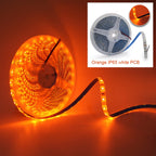 12V 3528 SMD LED Strip Light Decoration 120LEDs/m 60LEDs/m Orange Lighting Flexible Ribbon Rope String LED Tape Light 1M 5M