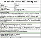 1M~100M Clear 4:1 Heat Shrink Tube with Glue Diameter 4 6 8 10.5 12 16 20 24 40 52mm Adhesive Sleeve Wrap Heat-shrinkable Sheath