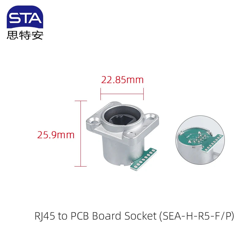 YT IP67 Waterproof CAT5E CAT6 Ethernet RJ45 8P8C Metal PC Male Ethercon Plug Socket Circular Signal Cable Connector 10PCS