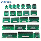 0.5mm FPC/FFC Breakout Board with Right Angle Male Pins, Pre-Soldered 2.54mm DIP Adapter for Flat Ribbon Cable, 4-80P