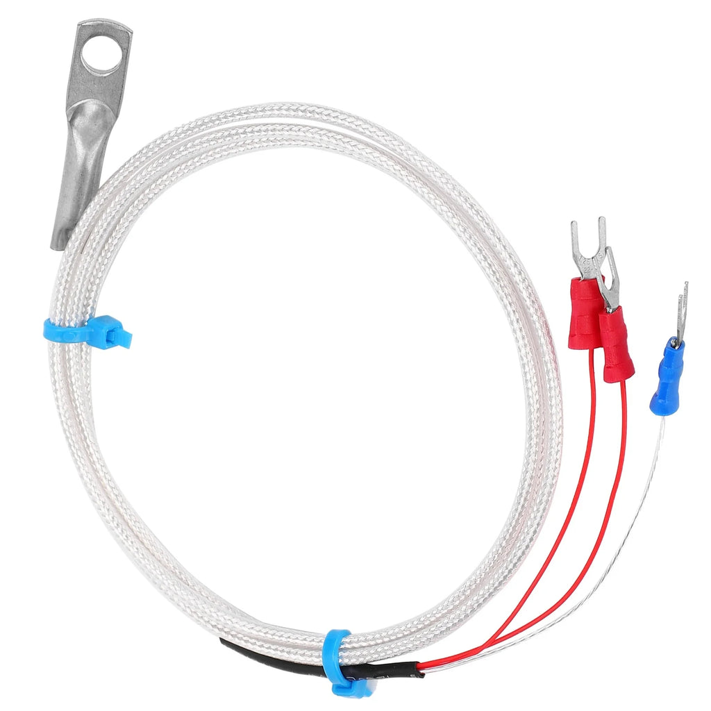 Temperature Sensor Probe PT100 Thermistor Temperature Measuring Probe Round Hole Patch Type5m