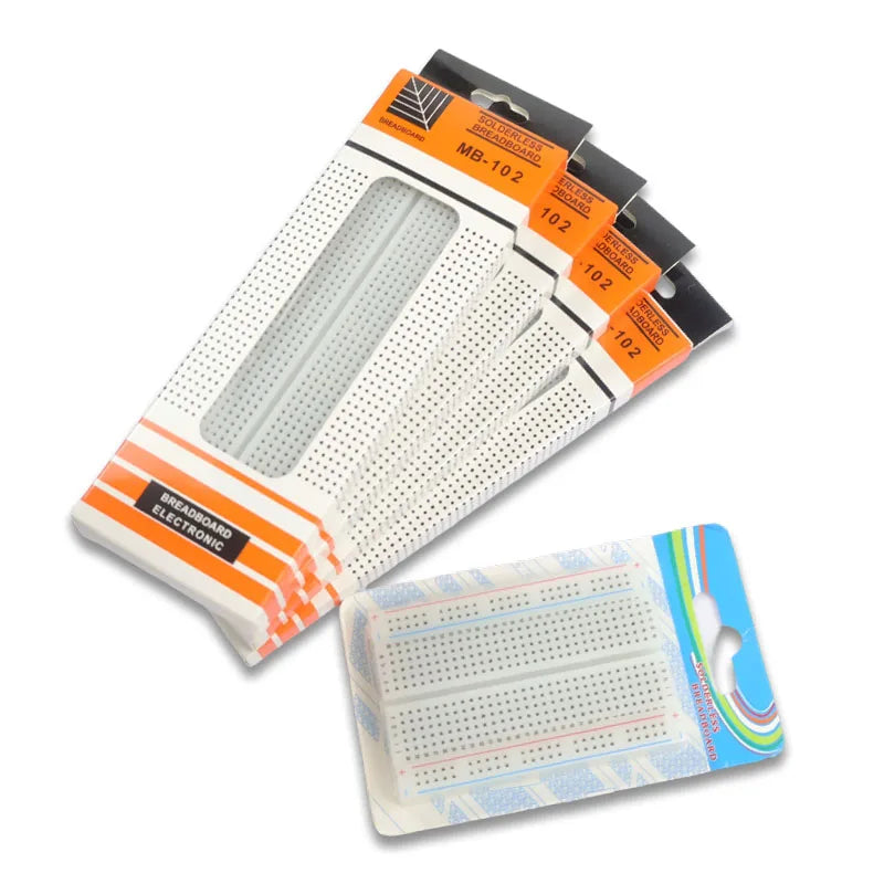 4/3/2PCS MB-102 Breadboard 400 830 Points Solderless PCB Bread Board Jumper Wire Cable Prototype Board DIY for Arduino Kit