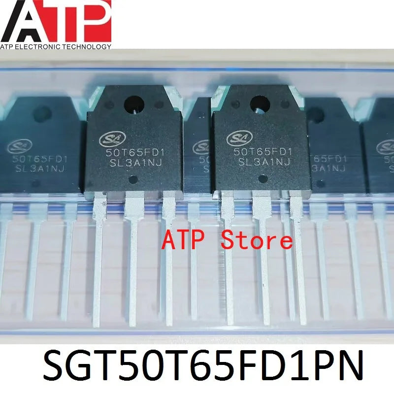 10PCS/LOT 100% New Original SGT50T65FD1PN 50T65FD1 50T65 TO-3P 50N65 Transistors IGBT 50A 650V TO-247
