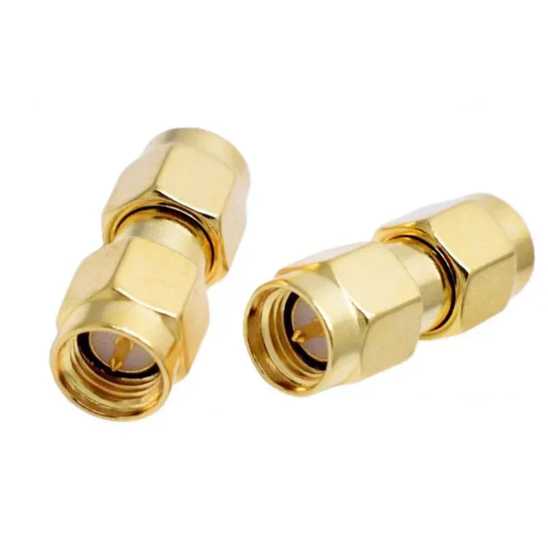 5/20Pcs Golden SMA Male Female Plug RF Coaxial Socket Straight Adapter SMA Connector with Screw Thread